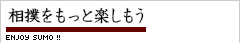 相撲をもっと楽しもう！